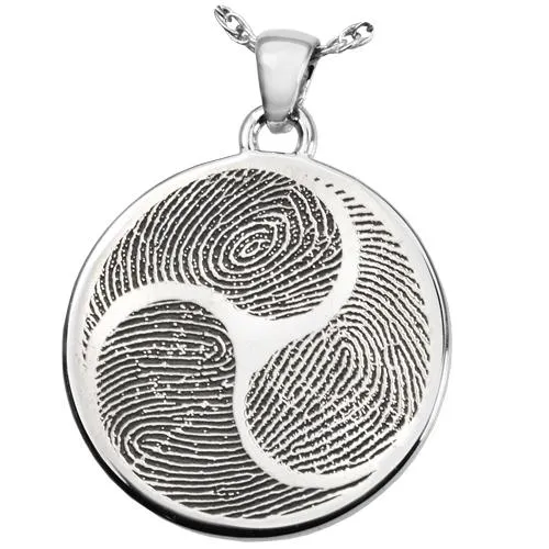B&B Round Shinto Tri-print Pendant