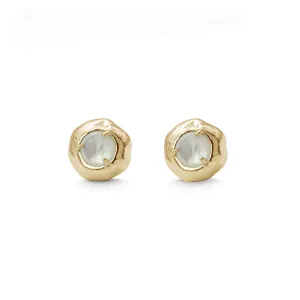Keeper Studs | Gold   Mother of Pearl