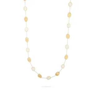 Lunaria 18K Yellow Gold White Mother of Pearl Long Necklace