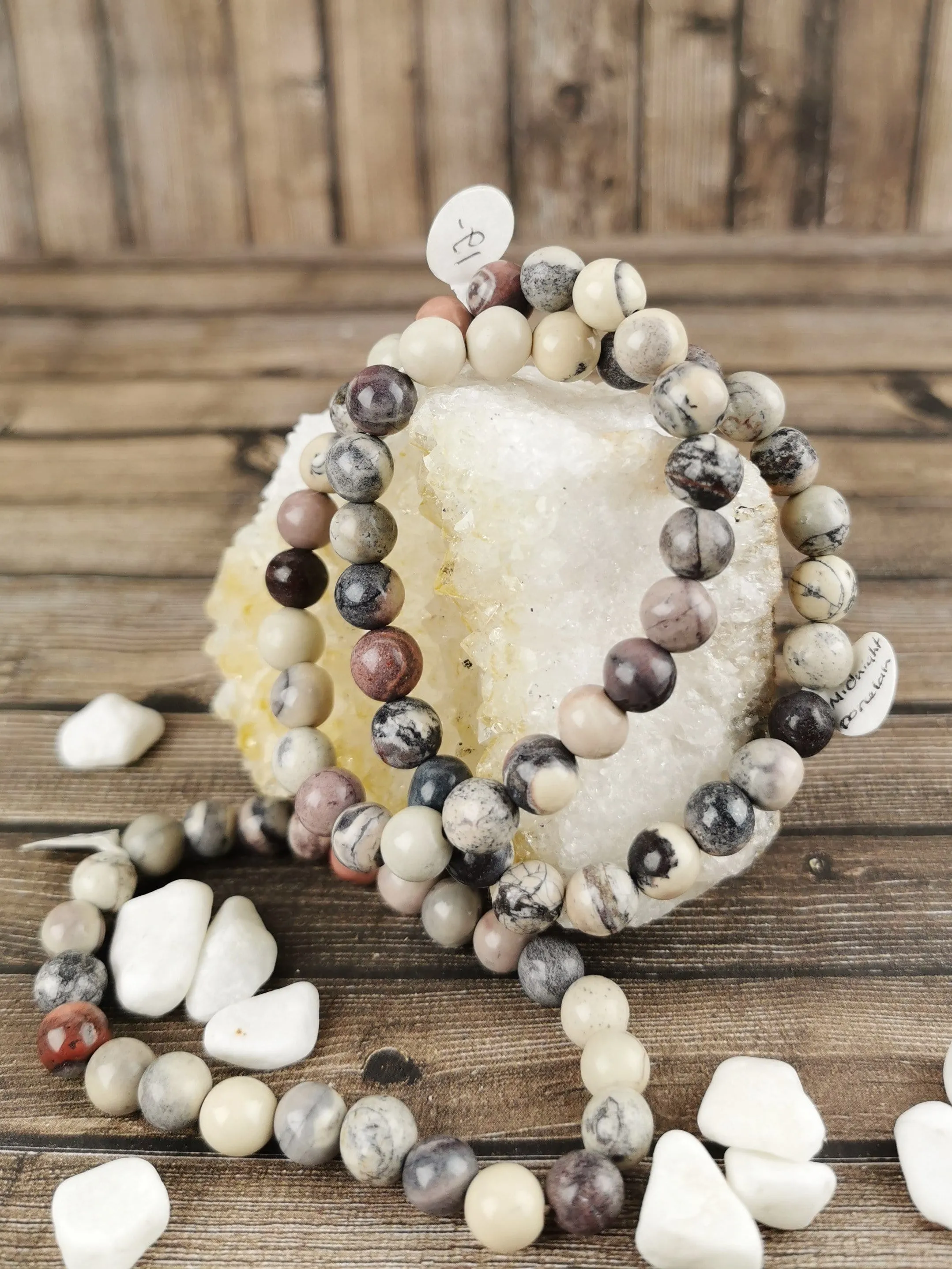 Midnight Porcelain Jasper Bracelet