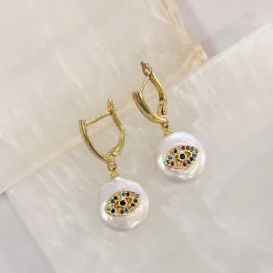 MULTI-COLOR EYE PEARL II earrings