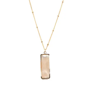 Pearl Rectangle Necklace